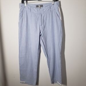 𝅺tristan crop chambray pants hight waist sz 6